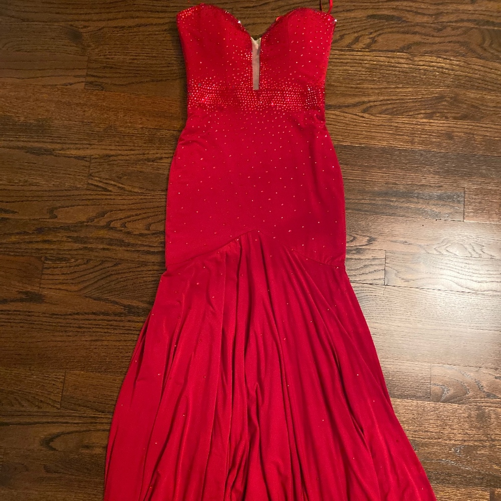 Jovani Red Mermaid Dress